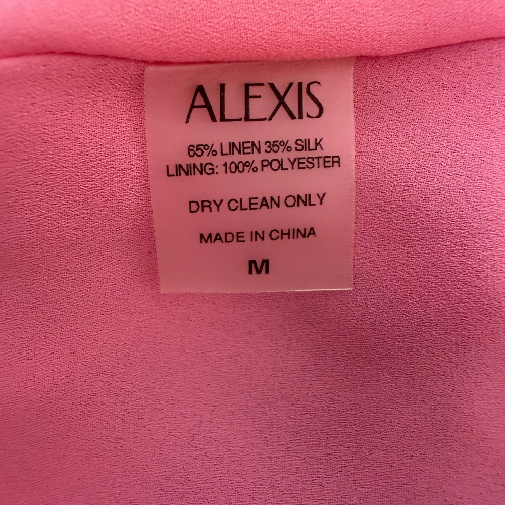 Alexis Saine Top Costa Shorts Womens Medium 2-Piece Set Linen Silk Retro Resort - Picture 14 of 16